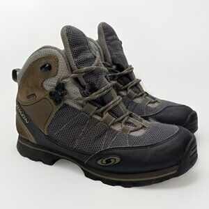 Salomon Trek GTX Gore-Tex Hiking Boots Brown Leather Women’s Sz 7.5 US Outdoor